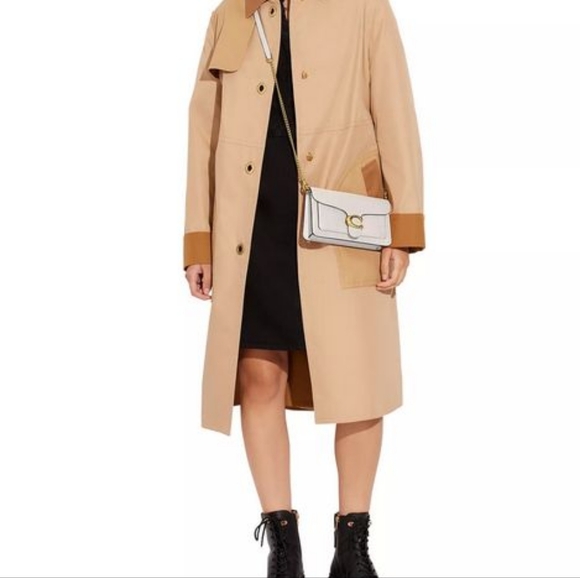 Polished Pebble Leather Tabby Chain COACH nwt - Picture 2 of 6